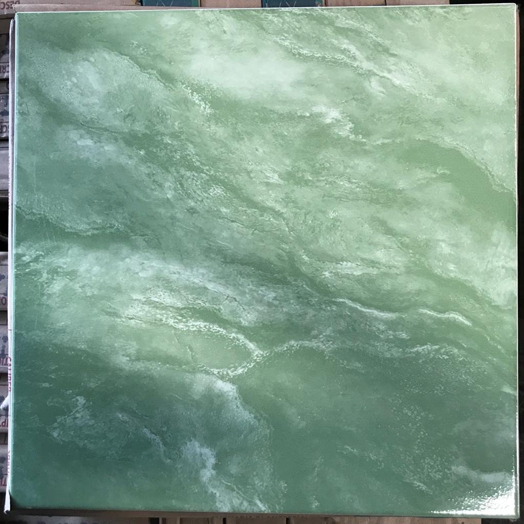 KERAMIK LANTAI GLOSSY MARBLE FLAT 40 X 40 ACCURA HESTIA GREEN KWP