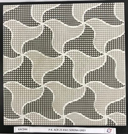 KERAMIK LANTAI MATTE GRAPHIC EMBOSSED 25 X 25 ACCURA SERENA GREY (KW1)