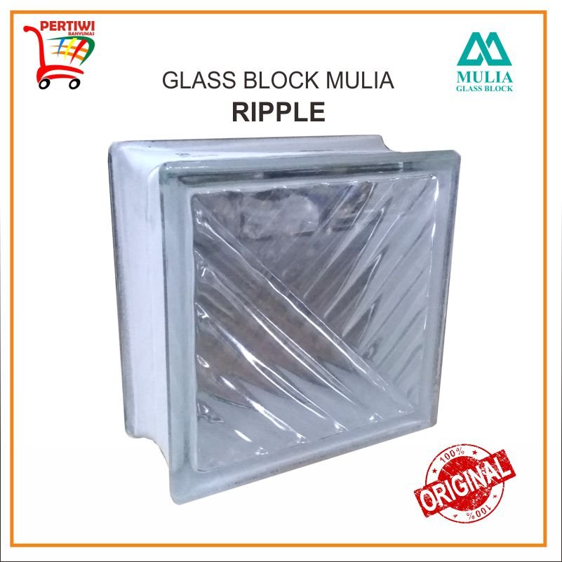 GLASS BLOCK MULIA 95015 RIPPLE