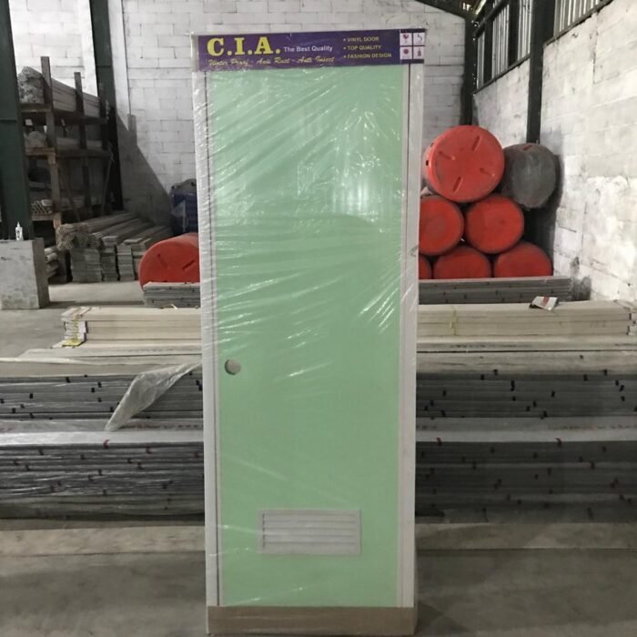 PINTU PVC KAMAR MANDI POLOS HIJAU