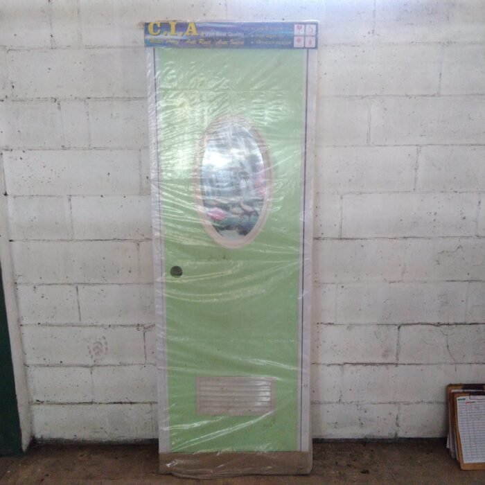 PINTU PVC KAMAR MANDI OVAL HIJAU