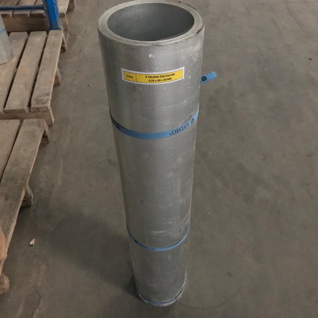 PLAT GALVALUM ROLL 0,25MM X 90CM X 50MTR