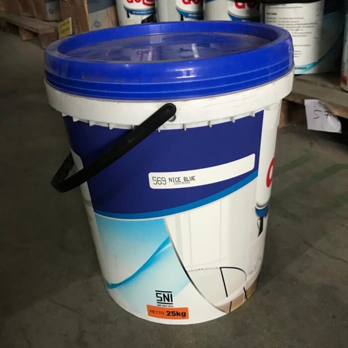 CAT TEMBOK PAIL 25KG DELAC 569 NICE BLUE