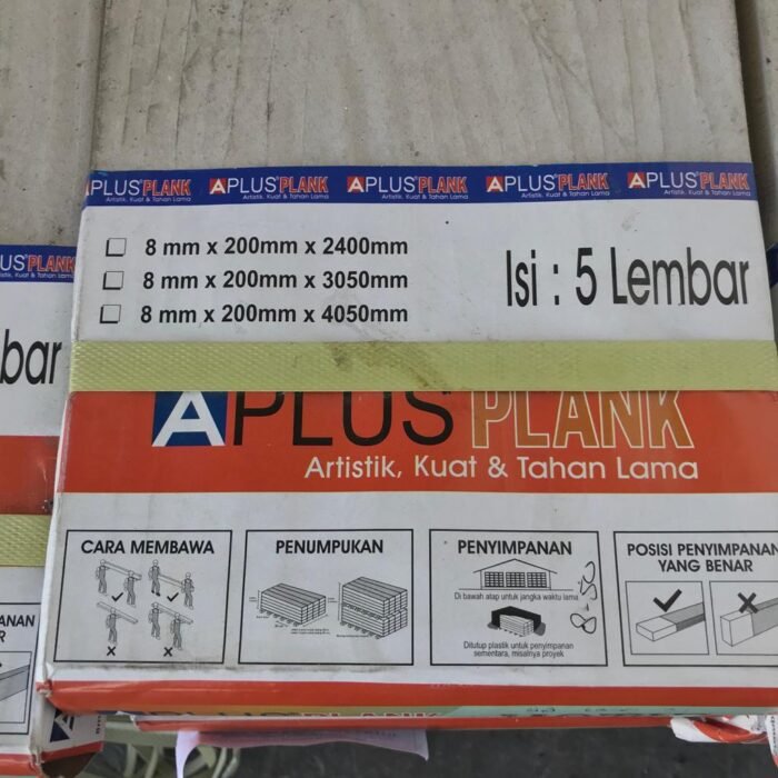 PAPAN SEMEN PLANK 200 X 4050 X 8MM APLUS MOTIF KAYU - Image 2