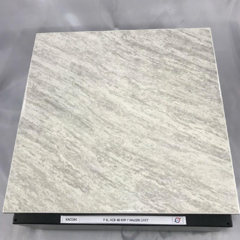 KERAMIK LANTAI GLOSSY MARBLE FLAT 40 X 40 ACCURA HAZEN GREY (KWP) - Image 2