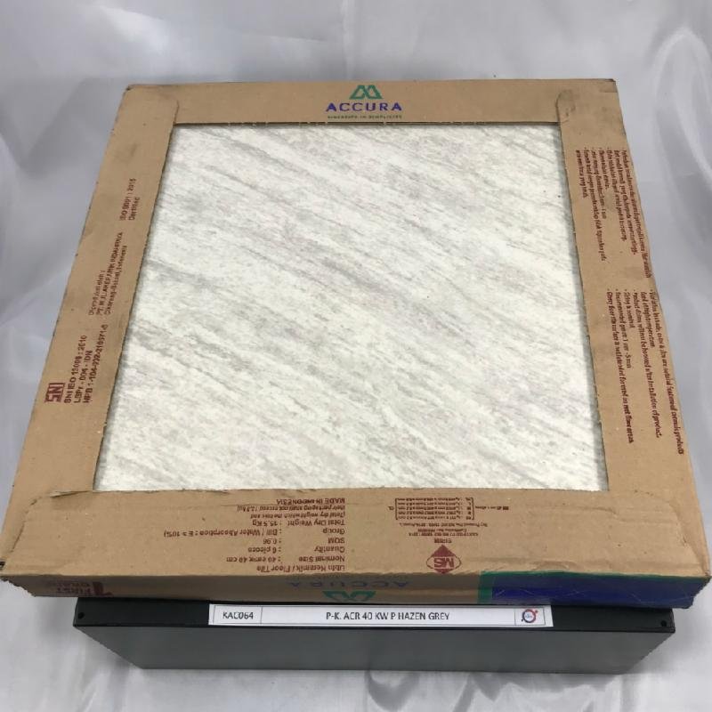 KERAMIK LANTAI GLOSSY MARBLE FLAT 40 X 40 ACCURA HAZEN GREY (KWP)