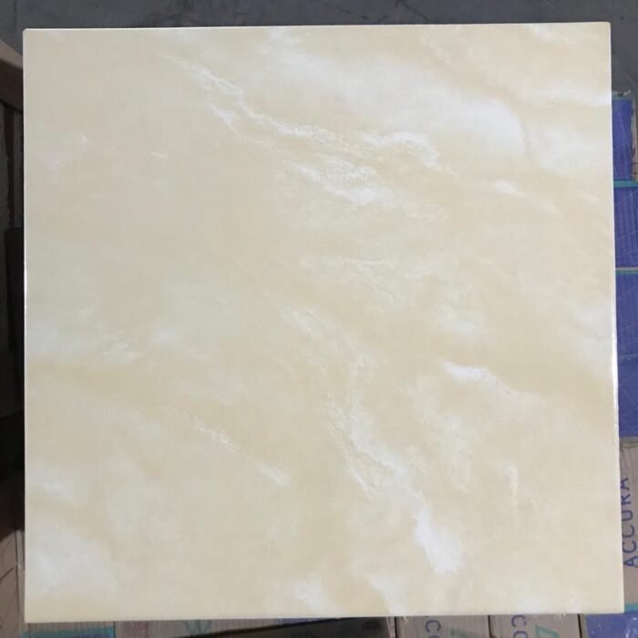 KERAMIK LANTAI GLOSSY MARBLE FLAT 40 X 40 ACCURA HESTIA BEIGE (KWP)