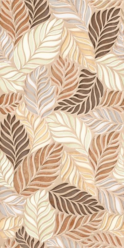 KERAMIK DINDING GLOSSY GRAPHIC FLAT 30 X 60 MULIA SIGNATURE AUTUMN DECO GOLD, 0,9M2/BOX (KW1)