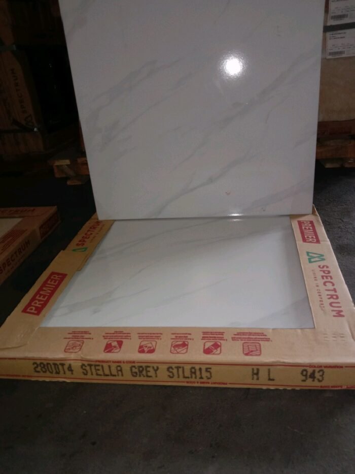 KERAMIK LANTAI GLOSSY MARBLE FLAT 50 X 50 MULIA SPECTRUM STELLA GREY (KW-H) - Image 2